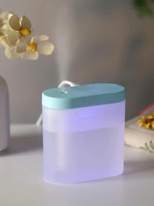 nbshan 1pc Usb-powered 260ml Mini Humidifier With 7-color Light & Suitable For Desk, Office, Home, Bedroom Air Moisturizing - Blue and White - View 4