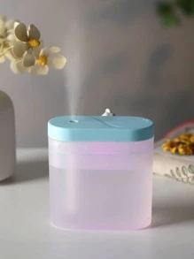 nbshan 1pc Usb-powered 260ml Mini Humidifier With 7-color Light & Suitable For Desk, Office, Home, Bedroom Air Moisturizing - Blue and White - View 5