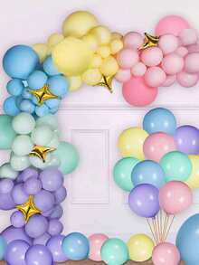 195 piezas Kit arco de globos decorativo - Multicolor - Ver 1