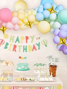 195 piezas Kit arco de globos decorativo - Multicolor - Ver 2