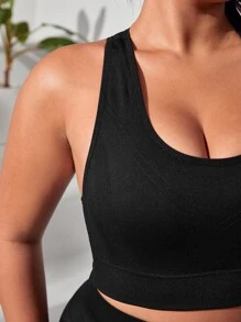 Easithlete Plus Racer Back Sports Bra