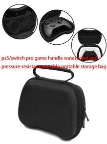 Black / Switch Pro Game Controller Water Resistant Shockproof Carrying Case