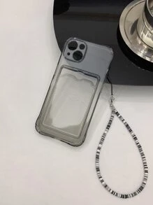 普通卡槽手機殼帶掛繩相容於 iPhone 15/15Pro/15Plus/15Promax - 黑色 - 查看 2