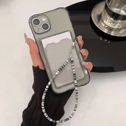 普通卡槽手機殼帶掛繩相容於 iPhone 15/15Pro/15Plus/15Promax