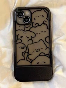 Hộp đựng điện thoại đồ họa hoạt hình có chân đế - Nhiều màu - Xem 4