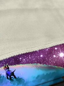 Jellyfish Pattern Glow In The Dark Tapestry - Multicolor - View 5