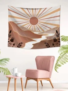 Landscape Pattern Tapestry, Flag For Room, Room Decor, Tapestry, Wall Decor, Wall Art - Multicolor - View 4