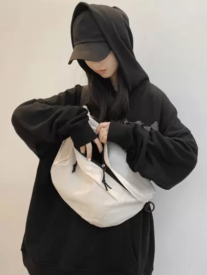 防水、轻便、商务休闲大容量多拉链腰包，适合少女、女大学生、新秀和白领人士，非常适合办公室、大学、工作、商务、通勤、户外、旅行、郊游、体育场、运动、购物、开学第一天的学院风腰包