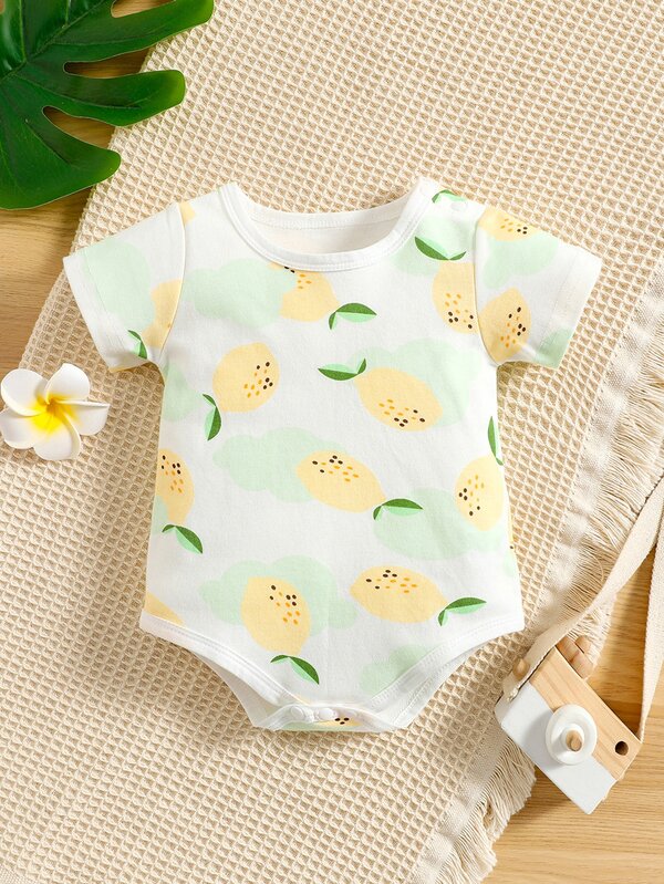 Baby Unisex Body mit Obst Muster