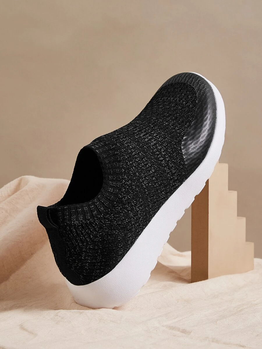 Cuccoo Slip On Running Shoes - Black - View 1