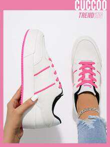 CUCCOO EASI 針織細節透氣板鞋 - 粉色 - 查看 1