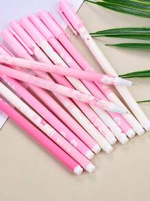 10pcs Flower Print Random Gel Pen - Multicolor - View 3