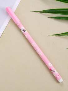 10pcs Flower Print Random Gel Pen - Multicolor - View 5