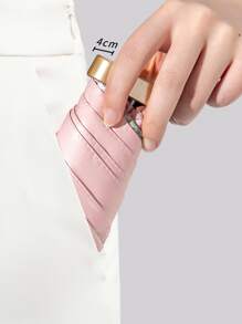 1 chiếc ô họa tiết hoa, ô mini hình trái tim Valentine cho bé trai - Hồng - Xem 5