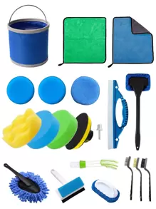 Set de herramientas de lavado de autos de 20 piezas, limpiador de autos - Multicolor - Ver 1