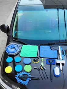 Set de herramientas de lavado de autos de 20 piezas, limpiador de autos - Multicolor - Ver 2