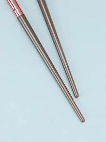 2支装棕色遮瑕化妆刷套装，包含粉底刷、遮瑕刷、腮红刷、修容刷、腮红刷、古铜粉刷、散粉刷等，赠品 - 棕色 - 查看 4