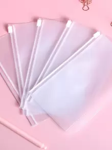 2入組隨機透明活頁文件袋 - 無色 - 查看 1