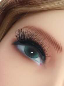 5對貓眼全條假睫毛 - 黑色 - 查看 2