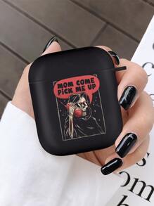 Eduely Skeleton Print Earphone Case - Multicolor - View 3