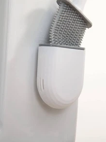 1pc- Soft Rubber Detachable Handle Hook Type Toilet Brush For Efficient Cleaning, Non-Blind Spot Design - Multicolor - View 4