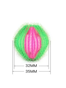 4pcs Random Color Anti-tangle Polyamide Laundry Ball,Creative Colorblock Reusable Laundry Dryer Ball - Multicolor - View 6