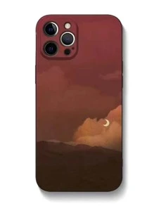 2入組裝情侶風景圖案手機殼相容於 iPhone15/15Plus/15Pro/15Promax - 彩色 - 查看 3
