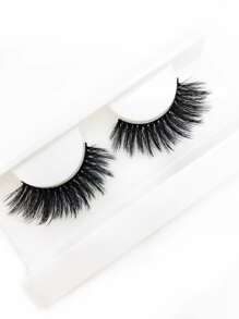 1 par Pestañas postizas natural - Negro - Ver 2