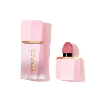 SHEGLAM Color Bloom Dayglow Liquid Blush Shimmer Finish-Love Cake Glowing Gel Cream Blush Long Lasting Non-Fading Highly Pigmented Lightweight Long Wear Smooth Blusher Pink Brown Blush Brand Beauty Makeup Face Paint Cosmetic For Women Girls Perfect For Spring Summer Ideal For Y2K Fancy Fashion Suitable For Birthday Mother'S Day Gift Rave Party Ready Best Color