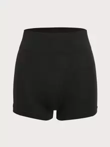 Snug Zone Women's Black Plain High Stretch Cut Out Thong Shapewear Bottoms For Casual Comfy Wear - Black - View 6