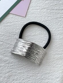 DAZY Goma para pelo rectángulo - Plateado - Ver 8