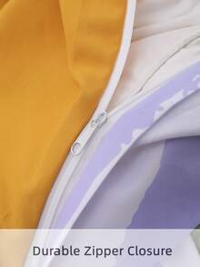 Halloween Pumpkin Pattern Duvet Cover Set Without Filler - Multicolor - View 4