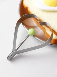 1 件心型不鏽鋼蛋戒指,適合情人節 - 銀色 - 查看 8