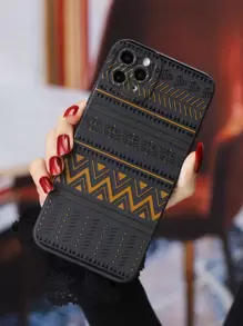 Geometric Pattern Phone Case - Multicolor - View 3