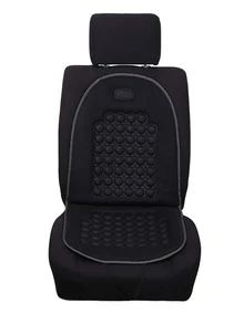 1入組素色汽車座墊 - 黑色 - 查看 2