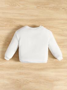 SHEIN Bluzy niemowlęce Halloween Slogan Casual