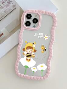 Funda para móvil con patrón de abeja - Rosa - Ver 2
