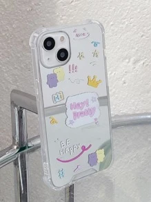 Bear Pattern Mirror Phone Case