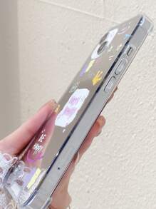 Bear Pattern Mirror Phone Case