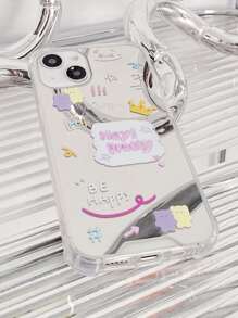 Bear Pattern Mirror Phone Case