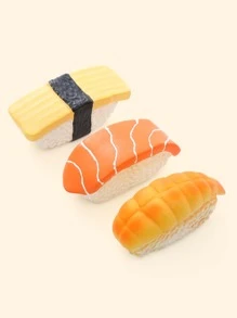 1入組隨機色壽司設計寵物磨牙玩具 - 彩色 - 查看 4