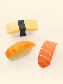 1入組隨機色壽司設計寵物磨牙玩具 - 彩色 - 查看 6