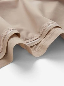 Solid Underwire Shapewear Slips - Khaki - View 10