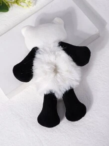 可愛熊貓設計髮圈 - 彩色 - 查看 3