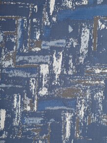 Miater 1入幾何圖案提花枕套 - 藏蓝色 - 查看 4