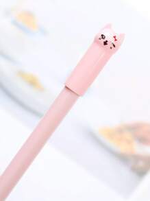 4入組/套卡哇伊貓中性筆創意可愛中性墨水筆兒童禮物學校辦公書寫用品文具