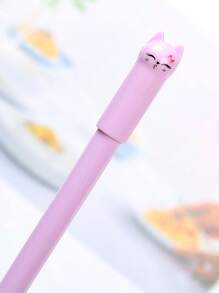 4入組/套卡哇伊貓中性筆創意可愛中性墨水筆兒童禮物學校辦公書寫用品文具
