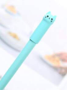 4入組/套卡哇伊貓中性筆創意可愛中性墨水筆兒童禮物學校辦公書寫用品文具