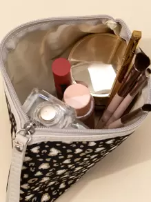 Leopard Pattern Makeup Bag Makeup Pouch Skincare Bag Toiletry Bag Packing Cubes, Cruise Essentials Dorm Essentials, Wedding Bridesmaid Gifts, Mom Gifts, Birthday Gifts For Friends And Teachers, Home Decor Vanity, Make Up Pouch, Small Makeup Bag, Cosmetic Bag, Large Capacity, Large Makeup Bag, Christmas Gifts, Pouch, Gifts Pouch / Small Handbag, Makeup Organizer, Mini Pouch, Large Capacity Pouch, Gifts Christmas Gift Ideas For Women,Pouch,Makeup Pouch,Travel Essential - Multicolor - View 2