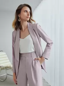 MOTF PREMIUM 羊毛混紡單排釦西裝外套